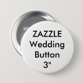 Hochzeitsmaß für kundenspezifisches 3" Round-Butto Button (Vorne & Hinten)