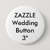 Hochzeitsmaß für kundenspezifisches 3" Round-Butto Button (Vorderseite)