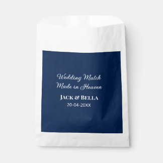 Hochzeitsmatte aus Himmelsblau in den Gastgeschenk Geschenktütchen