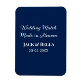 Hochzeitsmatte aus Himmelsblau in den Gastgeschenk Magnet (Vertikal)