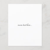 Hochzeitsmenü (Rückseite)