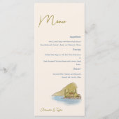 Hochzeitsmenü am Comer See Menükarte (Vorderseite)