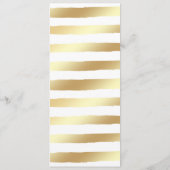 Hochzeitsmenü Bordeaux & Gold Menükarte (Rückseite)
