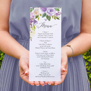 Hochzeitsmenü - Brautparty Menu - Darling Flora Menükarte