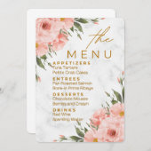 Hochzeitsmenü: Das Set Menükarte (Vorne/Hinten)