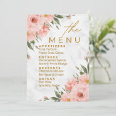 Hochzeitsmenü: Das Set Menükarte (Stehend Vorderseite)