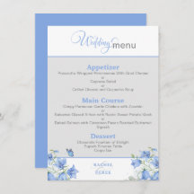 Hochzeitsmenü der Blauen Blume