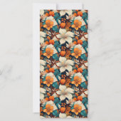 Hochzeitsmenü der eleganten tropischen Blume (Rückseite)