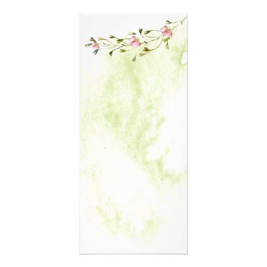 Hochzeitsmenü der geometrischen rosa grünen Goldbo Werbekarte (Hinten)