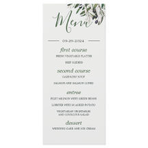 Hochzeitsmenü der Grünen Olive Branch