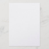 Hochzeitsmenü der Marine Menükarte (Rückseite)