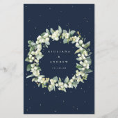 Hochzeitsmenü der Marine Snowberry+Eukalyptus 3 Co (Rückseite)