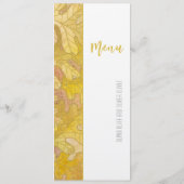 Hochzeitsmenü der Oak-Blätter im Herbst Menükarte (Rückseite)