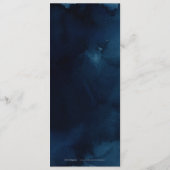 Hochzeitsmenü der rustikalen Hochzeitskalligrafie Menükarte (Rückseite)