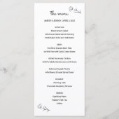 Hochzeitsmenü der Wildblume Programm (Vorderseite)