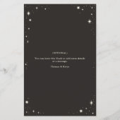 Hochzeitsmenü des Celestial Boho Tarots (Rückseite)