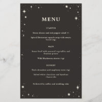 Hochzeitsmenü des Celestial Boho Tarots