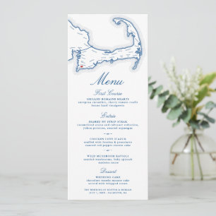 Hochzeitsmenü des Coonamessett Inn Menükarte
