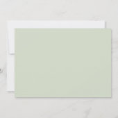 Hochzeitsmenü Einladung (Rückseite)
