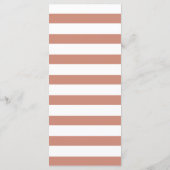 Hochzeitsmenü Elegante Rose Goldkalligrafie Menükarte (Rückseite)