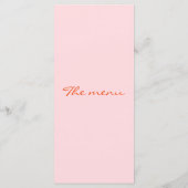 Hochzeitsmenü – Farbige Whimsical Vintage Menükarte (Rückseite)