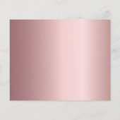 Hochzeitsmenü-florale bordeauxrote staubige Rose e (Rückseite)