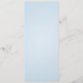 Hochzeitsmenü für Blaublüten Menükarte (Rückseite)