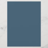 Hochzeitsmenü für Blaue Pinien Menükarte (Rückseite)