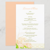 Hochzeitsmenü für das Spring Peach Peony (Vorne/Hinten)