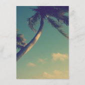 Hochzeitsmenü für klassische Küstenthemen Menükarte (Rückseite)