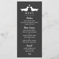 Hochzeitsmenü für langhaarige Dackeln