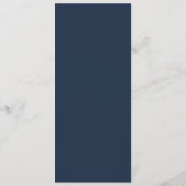 Hochzeitsmenü für Navy Menükarte (Rückseite)