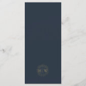 Hochzeitsmenü für Sonnenblumen Menükarte (Rückseite)