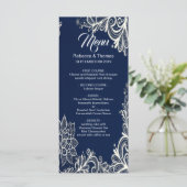 Hochzeitsmenü für Wassersportler an der Küste Menükarte (Stehend Vorderseite)