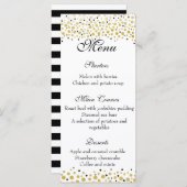 Hochzeitsmenü Menükarte (Vorne/Hinten)