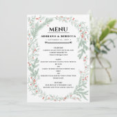 Hochzeitsmenü Menükarte (Stehend Vorderseite)