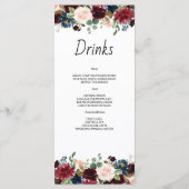 Hochzeitsmenü. MENÜKARTE (Rückseite)