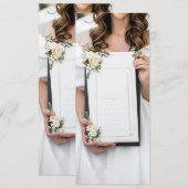 Hochzeitsmenü Menükarte (Vorne/Hinten)