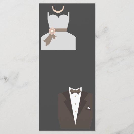 Hochzeitsmenü Menükarte (Rückseite)