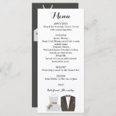 Hochzeitsmenü Menükarte (Vorne/Hinten)