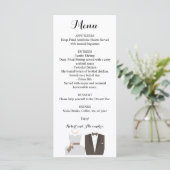 Hochzeitsmenü Menükarte (Stehend Vorderseite)