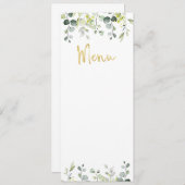 Hochzeitsmenü Menükarte (Vorne/Hinten)