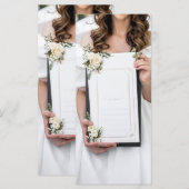 Hochzeitsmenü Menükarte (Vorne/Hinten)