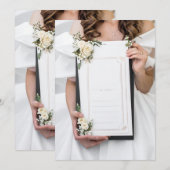 Hochzeitsmenü Menükarte (Vorne/Hinten)
