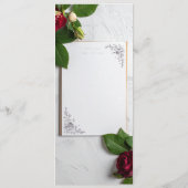 Hochzeitsmenü Menükarte (Rückseite)