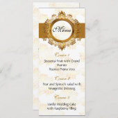 Hochzeitsmenü Menükarte (Vorne/Hinten)