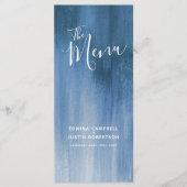 Hochzeitsmenü mit der Bezeichnung "Blue Gary" Menükarte (Vorderseite)