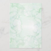 Hochzeitsmenü mit elegantem geometrischem Blumengr Menükarte (Rückseite)