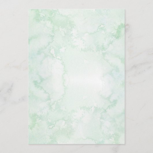 Hochzeitsmenü mit elegantem geometrischem Blumengr Menükarte (Rückseite)