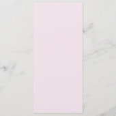 Hochzeitsmenü mit rosa Pfingstrosen Menükarte (Rückseite)